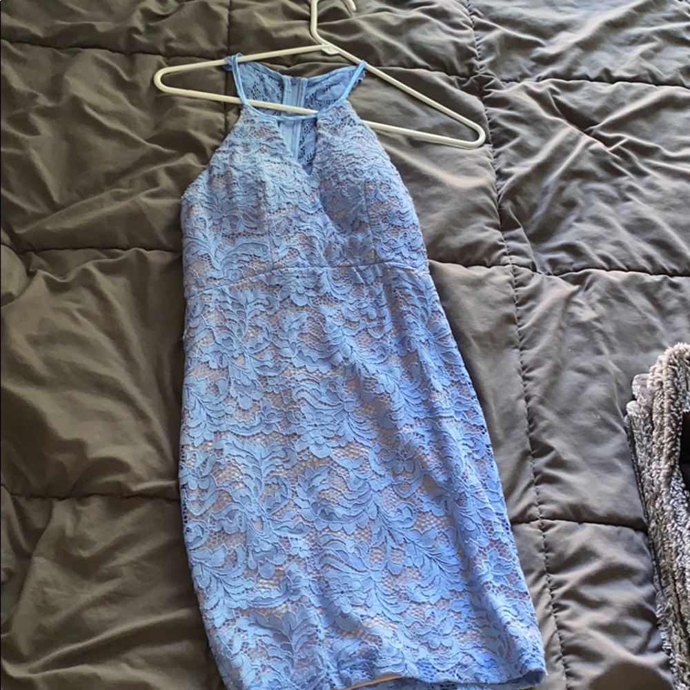 Baby Blue SIZE 1 lace dress from sequin hearts